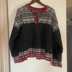 Vintage LL bean Nordic sweater made in Latvia women’s medium fits like a large